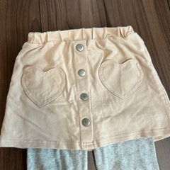 プティマイン100cm スカート付きレギンス【ほつれ有】の画像