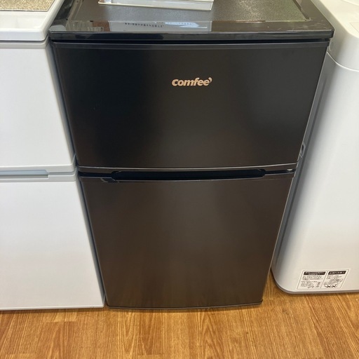 安心の6ヶ月保証付　comfee 2ドア冷蔵庫　2024年製　90L 取りに来れる方限定！