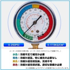 HFC-134a クーラーガス 200g 2本セット 接続ホース付きの画像