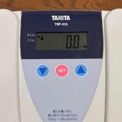 TANITA タニタ 体脂肪計 TBF-533 白の画像