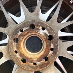 BBS RE5010 ホイールタイヤ 17x7J PCD114.3 PCD100 5穴 OFF+42○現状品の画像
