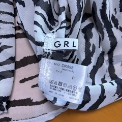 GRL 透け感シャツ ゼブラ フリーサイズの画像