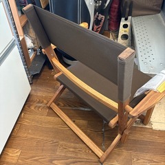 【木折りたたみローチェア】クリーニング済み【管理番号11809】町の画像