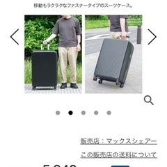 スーツケース　キャリーケース　新品未使用　の画像