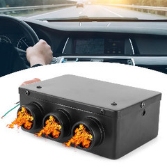 12V 50W カーヒーター、3穴付きポータブル冬用ヒーター、の画像