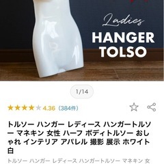 〈ハーフトルソー〉今月末まで 女性洋服アクセサリーコスプレ撮影展示 ハンガータイプ　軽量ハーフタイプで省スペース　の画像