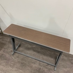作業台 学習机 勉強机 多用途 塾 鉄 木 長机 長テーブル 高さ70cm 幅30cm 重さ約13kgの画像