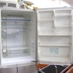 冷蔵庫 411L NR-E431V-N 2016年製 大型 5ドア 400Lクラス パナソニック ECONAVI 自動製氷機能 シルバー Panasonic キッチン家電 札幌市 厚別区の画像