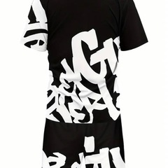 新品未使用　GANGSTA カジュアル　ハーフパンツ　シャツ　セットアップの画像