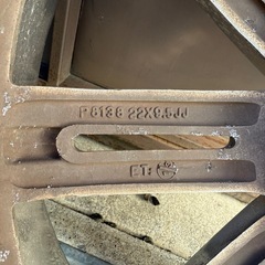 22インチ　ホイール　22×9.5JJ ET13 PCD115/120マルチ　ダッジマグナム　中古　4本　　の画像
