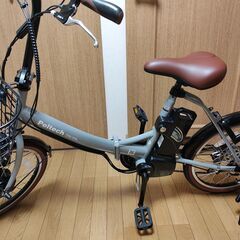 試乗のみ TDN-206L ペルテック(PELTECH) 電動アシスト自転車 折り畳み自転車 8.0Ah グレーの画像