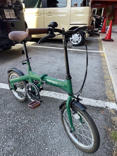 電動自転車折りたたみ 3年以内 黄色 【自転車】【折り畳み】【管理番号11809】