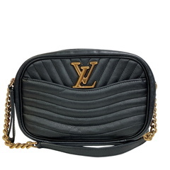 ルイヴィトン LOUIS VUITTON ショルダーバッグ ニューウェーブ ニューカメラバッグ 斜め掛け チェーン M53682 ブラックの画像