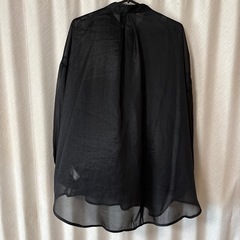 透け感シャツ フリーサイズ ブラック OLIVE des OLIVEの画像