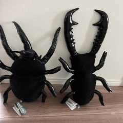 クワガタとカブト ぬいぐるみの画像