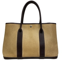 エルメス HERMES ハンドバッグ ガーデンパーティPM ブラウンの画像