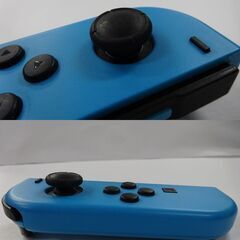 （M-793）ジョイコン (L) Joy-Con Nintendo Switch 任天堂 スイッチ 左 ネオンブルー 色 動作確認済　中古の画像