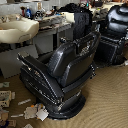 理美容椅子 ブラック 879