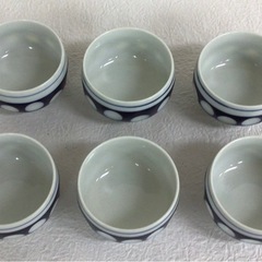 昭和レトロ　水玉模様　湯呑　20個セットの画像