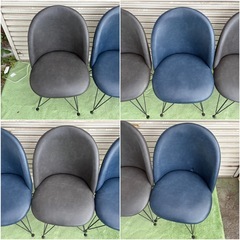 E280 回転チェア 4脚セット 椅子 家具の画像