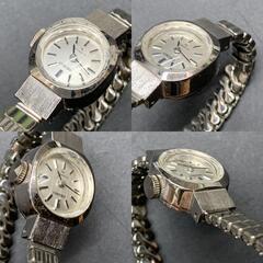 I318　可動　アンティーク 稼働品 SEIKO 21JEWELS 11-0340 セイコー 手巻 レディース 腕時計 21石 ヴィンテージ ウォッチ 手巻き時計 21 JEWELS シルバー  社外ブレスベルトの画像
