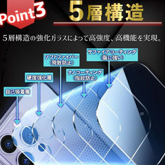 透明カメラフィルム  iPhone15pro カメラ保護の画像
