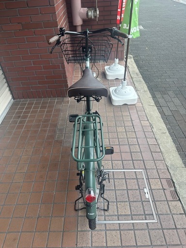 26インチ外装6段変速LEDオートライト付きカーキ色 (リョウ