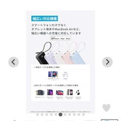 Anker Power Bank (10000mAh, Fusion, Built-In ライトニングケーブル)の画像