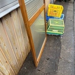 木製建具　曇りガラス　すりガラス　なみなみの画像