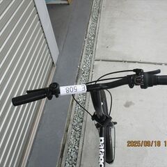 E508★　9800円★　折りたたみ中古自転車【20インチ 　黒】 の画像