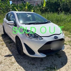 【事故現状車、修理して乗れる方に】H30 アクア L 後期 警告...