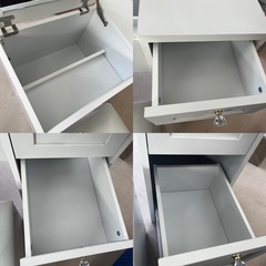 美原店 不二貿易 ドレッサーデスク チェアセット コンパクト 化粧台 ホワイト　コンセント付きの画像