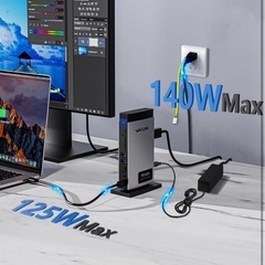 
【新品】ドッキングステーション 3画面モード出力2DP+1HDMI+POWERの画像