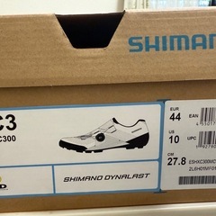 【未使用】SHIMANO ビンディングシューズ SH-XC300 ホワイト 44の画像