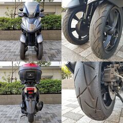 【普通免許仕様もOK】トリシティ125 SEC1Jブルーコア 3.2万km台 自賠責保険/BOX/Gヒーター/ロングスクリーン/ナックルバイザー等★TRIX★の画像