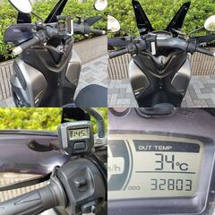 【普通免許仕様もOK】トリシティ125 SEC1Jブルーコア 3.2万km台 自賠責保険/BOX/Gヒーター/ロングスクリーン/ナックルバイザー等★TRIX★の画像