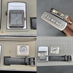 N370　レノマ　renoma WATCH・OIL LIGHTER ライターウォッチ　腕時計　ベルト　セット　新品　※時計不動・ライター着火未確認の画像
