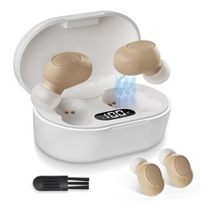 【最新進化】集音器 充電式 2030h＋ケース200h 両耳/片耳 ノイズ低減 残量表示の画像