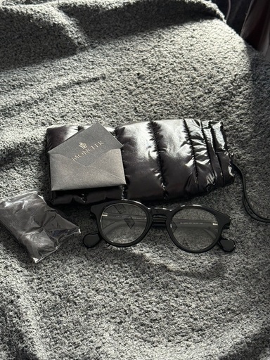 MONCLER モンクレール ML5002 ウェリントン 眼鏡 黒縁 メタルロゴ