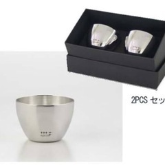 19日まで限定日本製ぐいのみ シルバー 2pcs 磨き屋シンジケート の画像