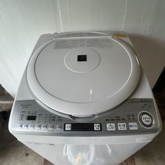 シャープ SHARP 縦型洗濯乾燥機 洗濯8.0kg/乾燥4.5kg風呂ポンプ付き ES-TX8D お近くなら無料配達いたします。(20）の画像
