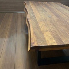 関家具　天然木オイル仕上げ ローテーブル 幅120cm REXIIの画像