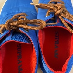 SUPRA 青色 スニーカー 27cmの画像