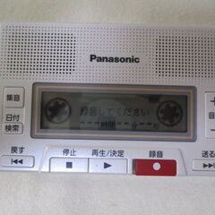 G♪32 ICレコーダー 備忘録 Panasonic RR-SR350-W【ホワイト】動作確認済み 中古品 検：パナソニック カセットデザイン ボイスレコーダーの画像