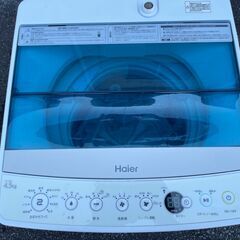 ★動作〇★ 家電 洗濯機 Haier JW-C45A 4.5kg 2019年製 ハイアール 一人暮らし向け 0336の画像