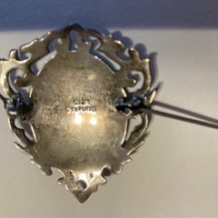 SIAM STERLING　純銀？　バックル2点、ブローチ2点の画像