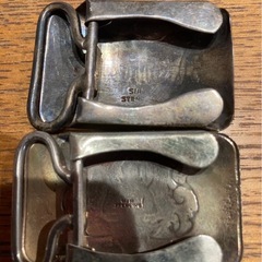 SIAM STERLING　純銀？　バックル2点、ブローチ2点の画像