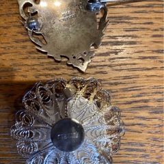 SIAM STERLING　純銀？　バックル2点、ブローチ2点の画像