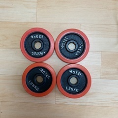 🏋️‍♂️【中古販売】IROTEC プレートセット + ダンベルシャフト 🏋️‍♀️130kgの画像