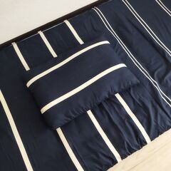 布団6点セット（敷布団＋カバー、掛け布団＋カバー、枕＋カバー）の画像